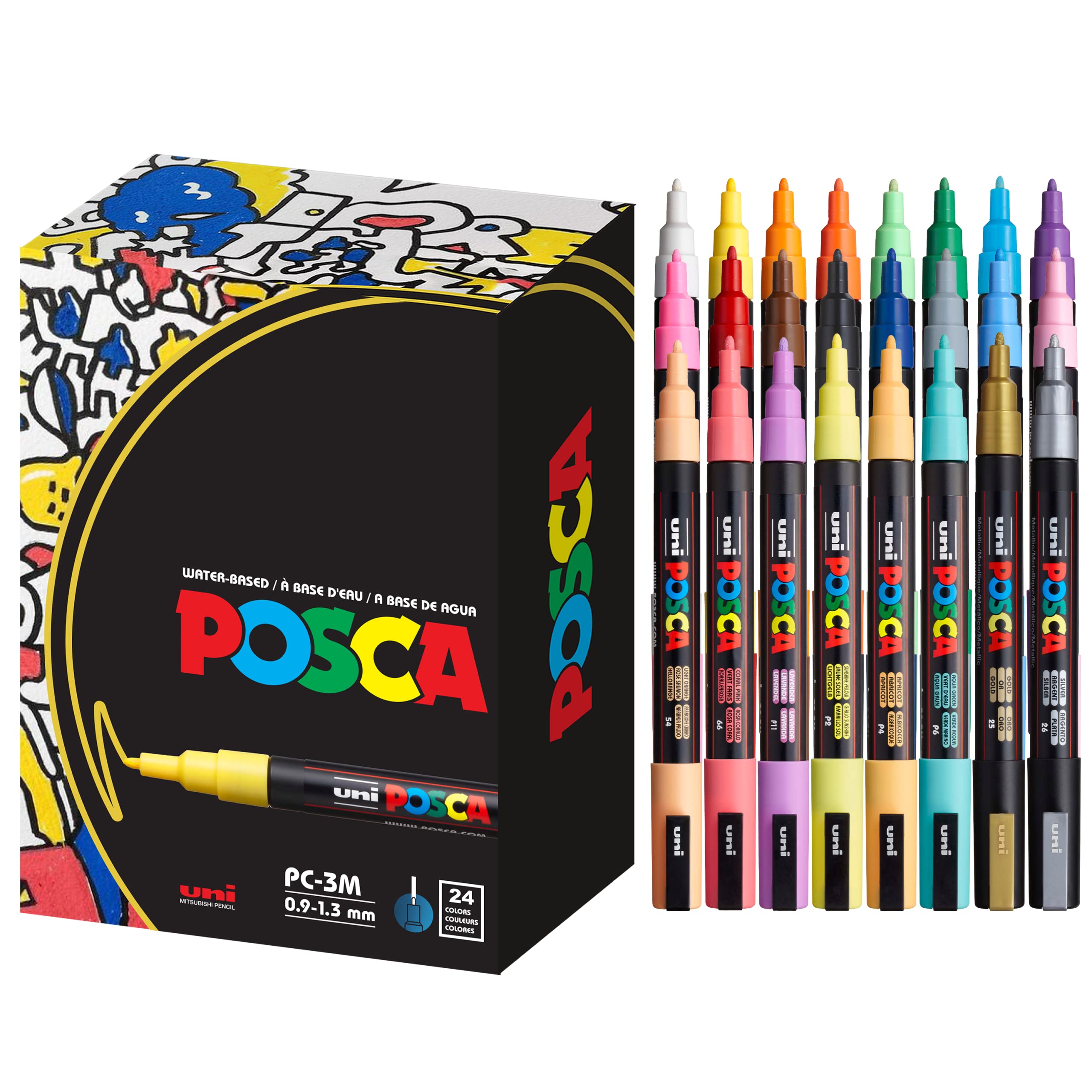 Posca Paint Markers 5M Full 16-color Set