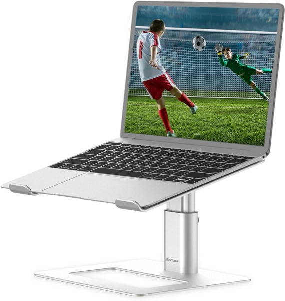 BoYata Ergonomic Aluminum Height Adjustable Computer Laptop Riser