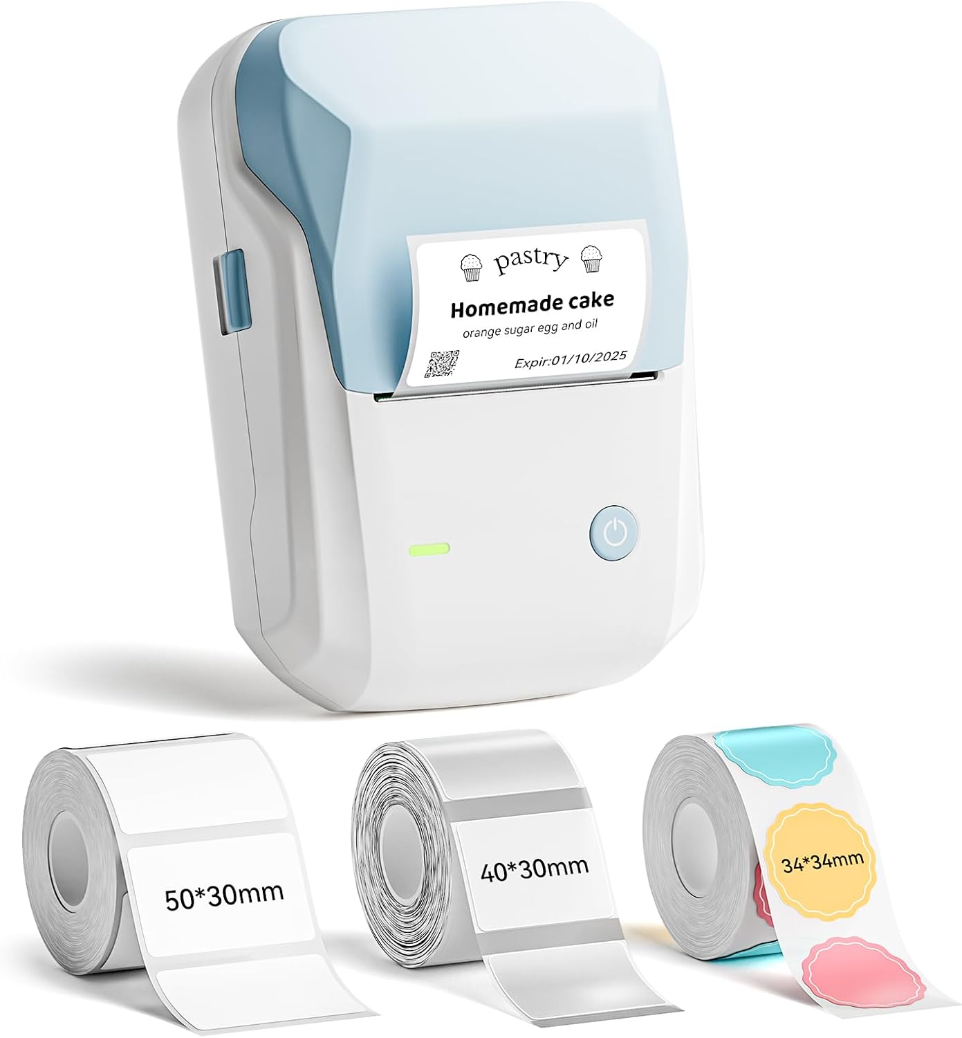 NIIMBOT B1 Label Maker Machine with 3 Tapes Bluetooth Thermal Printer